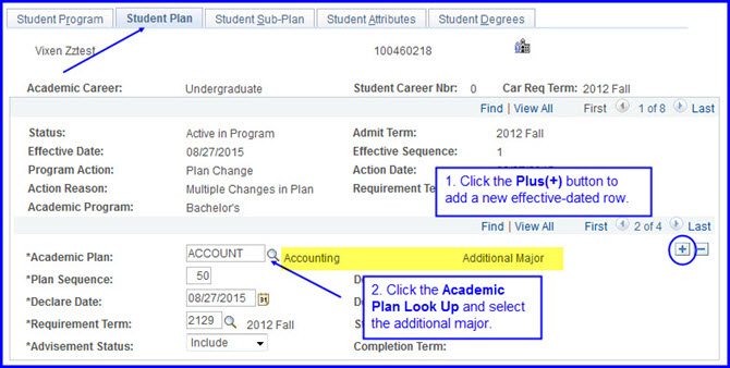 Student Plan-Academic Plan Look Up